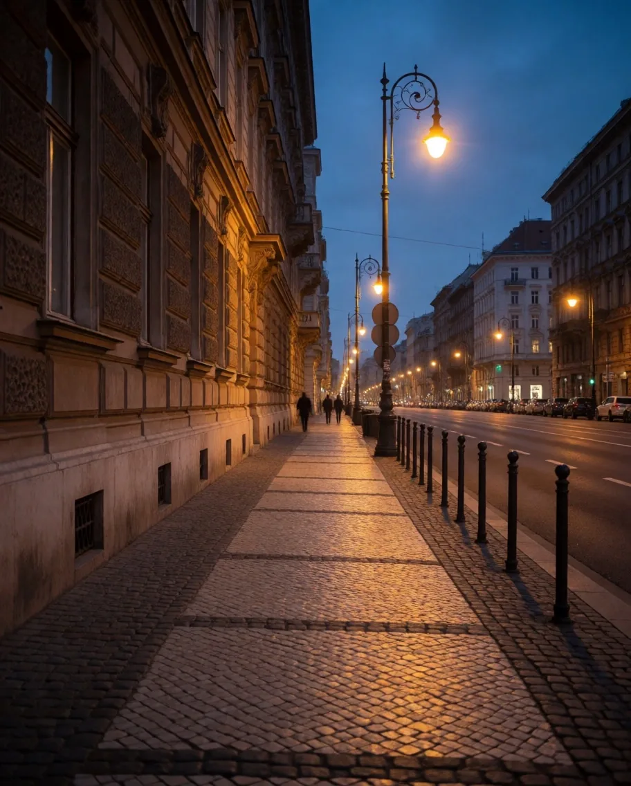 Budapesti utcanép késő délután, a SzemNyugalom közelében